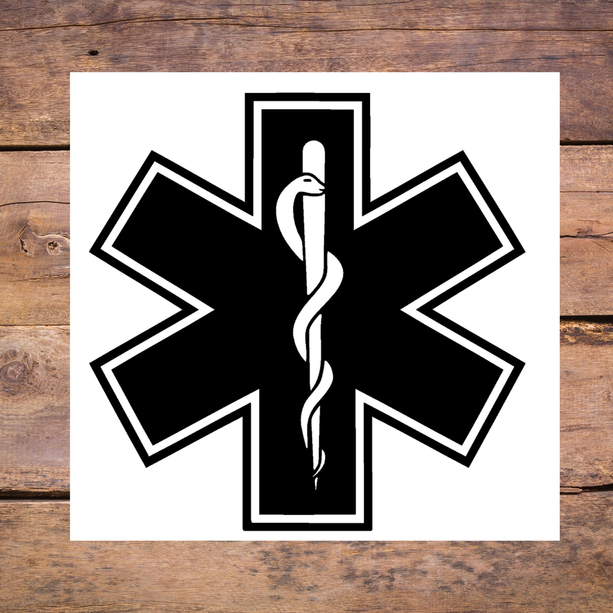 EMS Decal Star of Life Decal EMS Sticker Star of Life Etsy