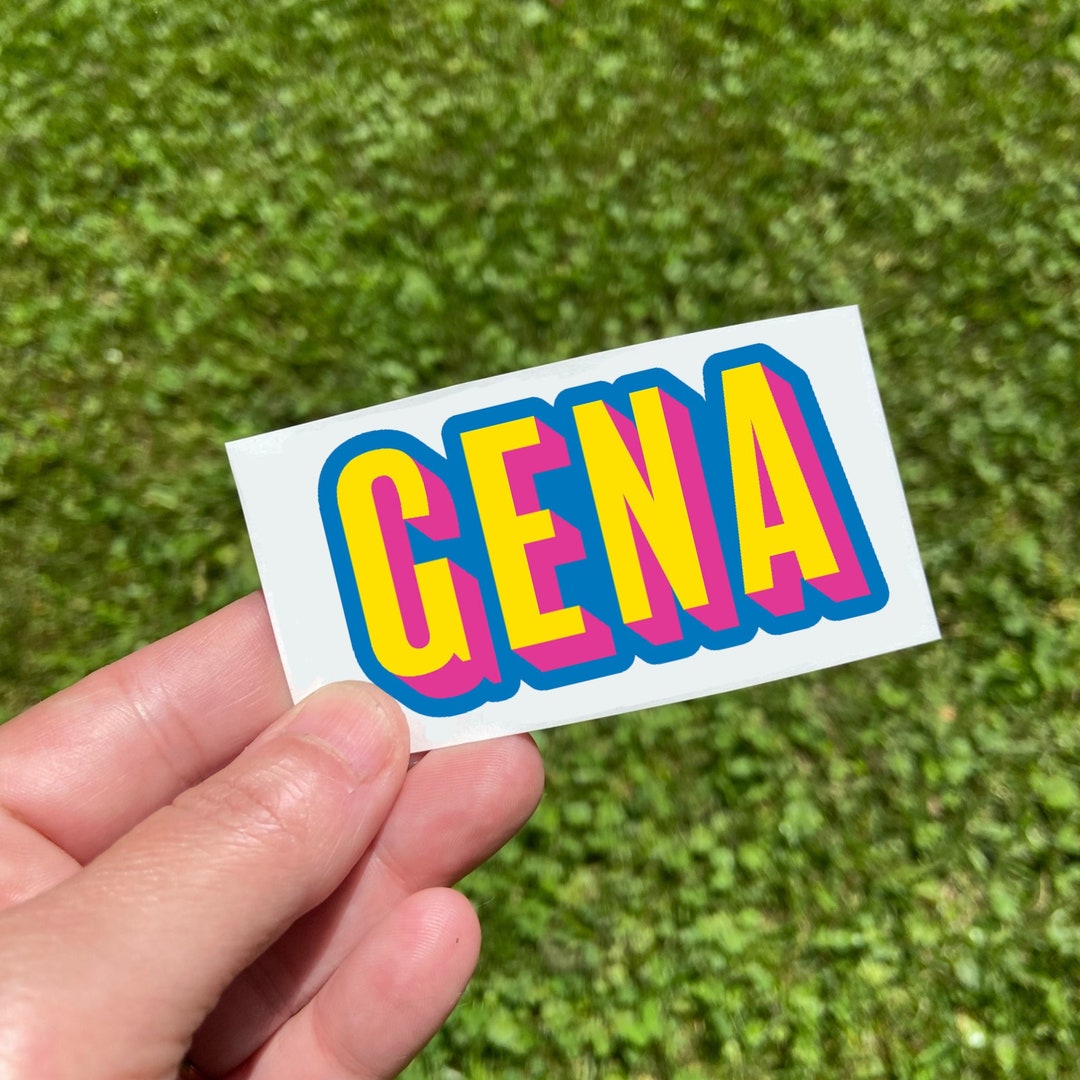 Personalized Name Sticker, Custom Vinyl Name Decal, Waterproof Name ...