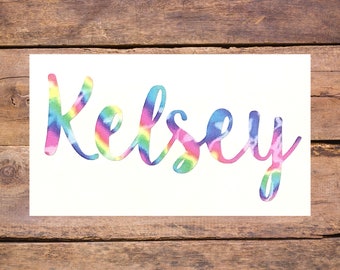 Name Decal for Water Bottle, Name Decal for Tumbler, Vinyl Name Decal, Custom Name Decal, Gift for Her, Name Decal for Women