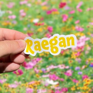 Camp Trunk Name Sticker, Custom Water Bottle Sticker, Laptop Sticker, Name Labels, Tumbler Name Sticker, Waterproof Sticker, Cup Name Decal