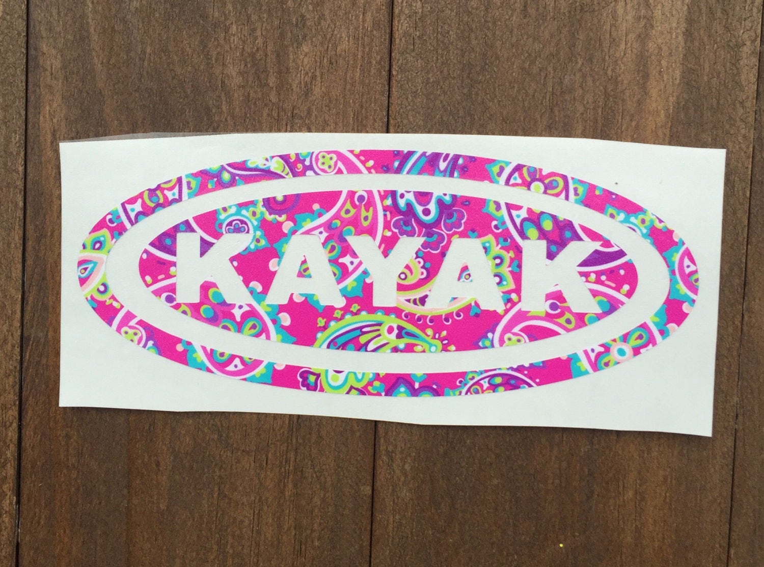 Kayak Car Decal Sticker Kayak Cup Decal Kayak Sticker Etsy