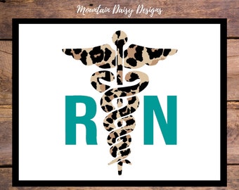 Nurse Decal, RN Decal, RN Sticker, Nurse Sticker, Registered Nurse Decal, Decal for Nurse, Vinyl Decal for Car Window, Tumbler, Laptop