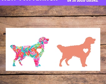 Golden Retriever Decal,  Golden Retriever Sticker, Water Bottle Dog sticker, Dog Gift, Retriever Mom Decal, Laptop Decal, Car decal
