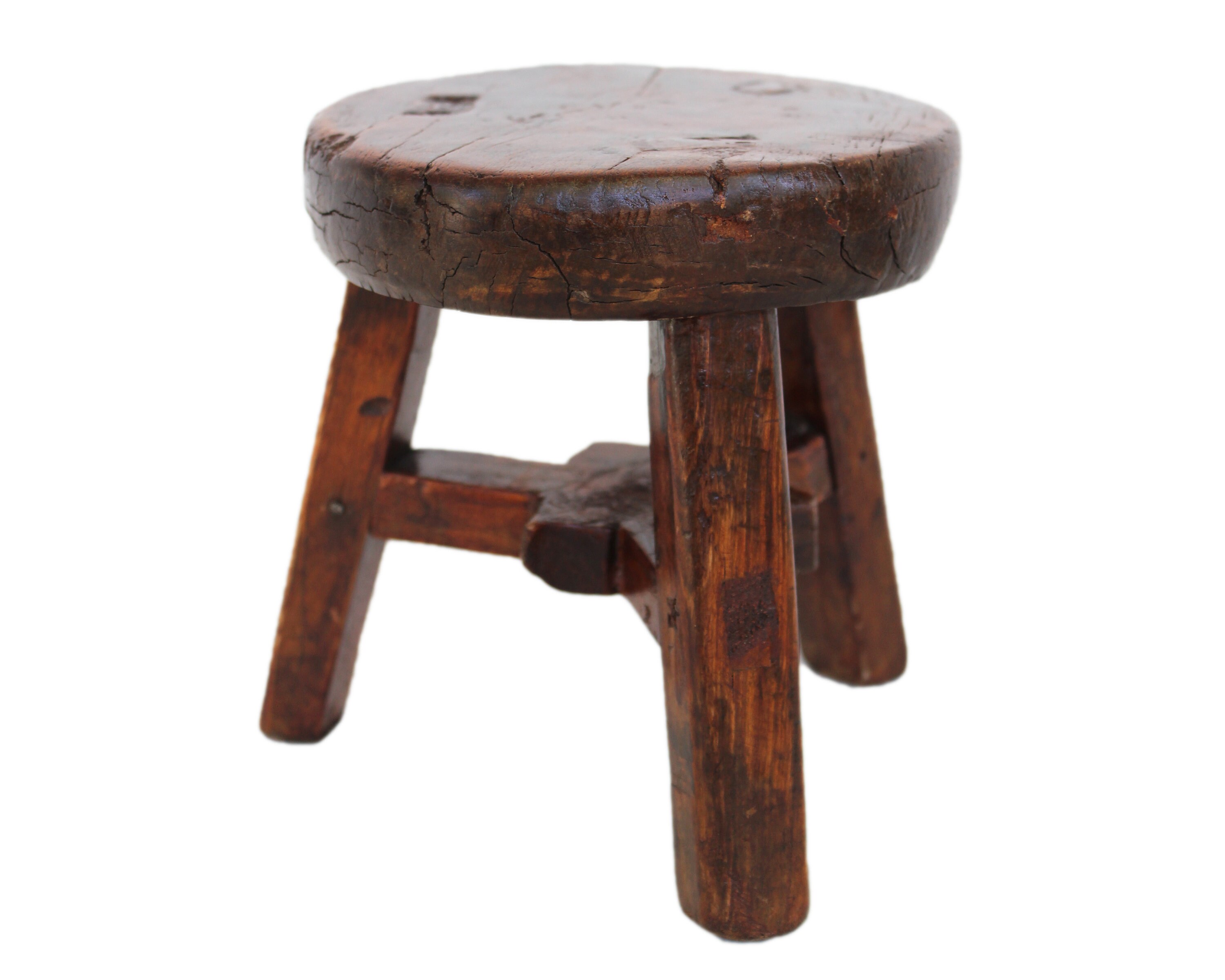 Small Vintage Wood Stool