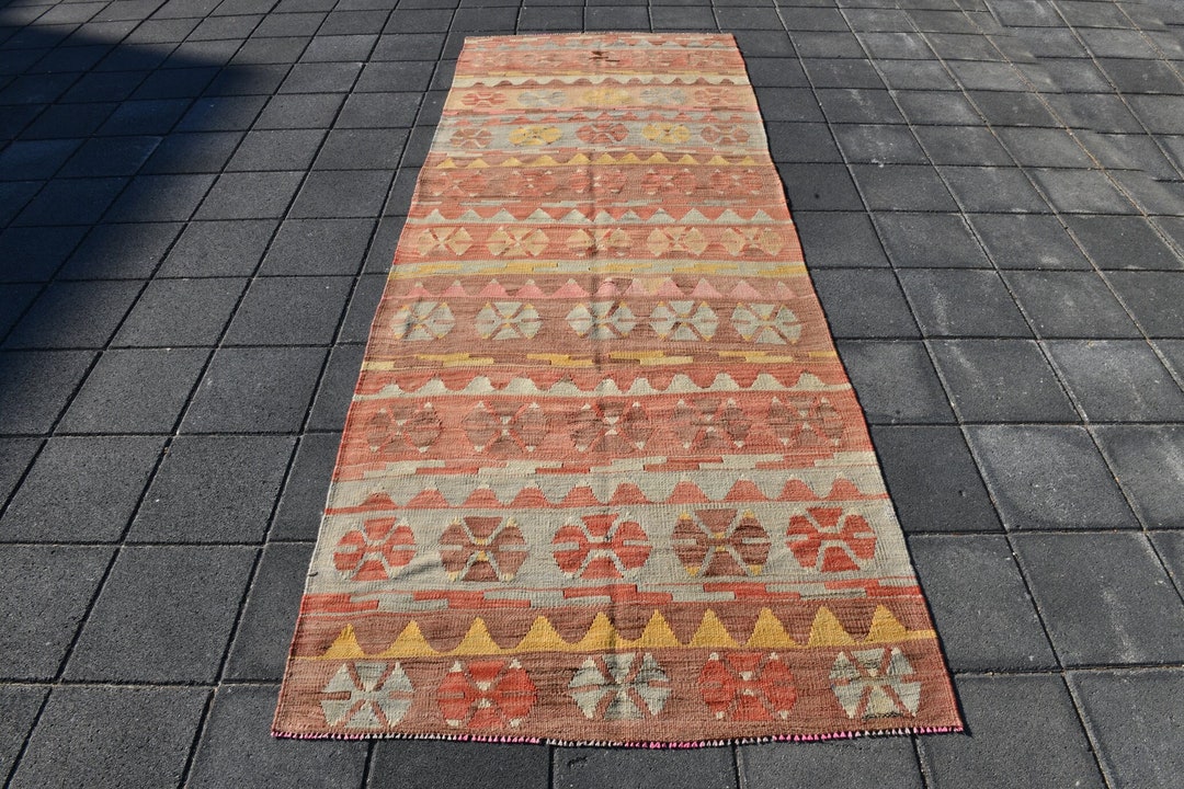 4x10 Runner Rug 4x10 Turkish Kilim Runner Rug Shades of Etsy