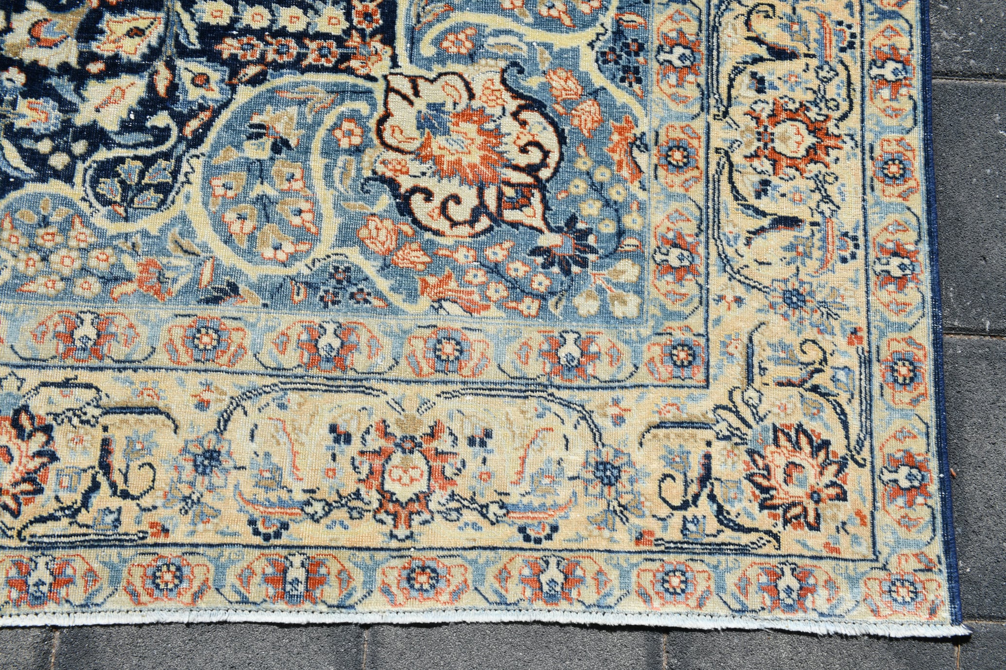 Navy Blue Oriental Persian Rug 8x10 Oversized Persian Rug Etsy