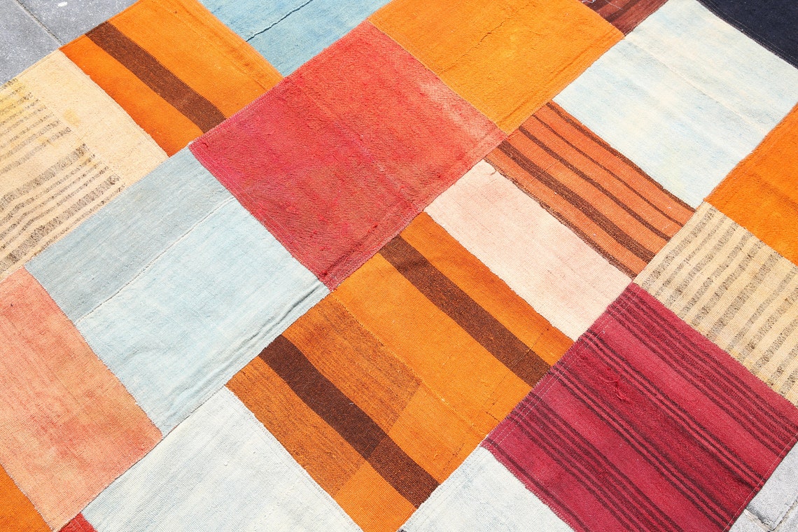LARGE AREA RUG Oversize Kilim Rug Big Patchwork Rug Etsy