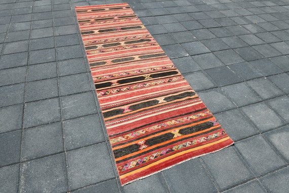 3x10 ランナーラグ、3x10 トルコ製ヴィンテージランナーラグ