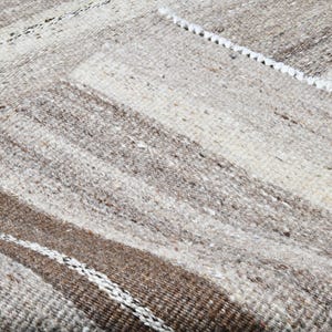 8x10 Area Rug, 8x10 Oversize Vintage Kilim Rug, Shade Of Beige Brown Kilims, Wool Handmade Turkish, 8x10 Oversize Kilim Rugs, Bohemian Style