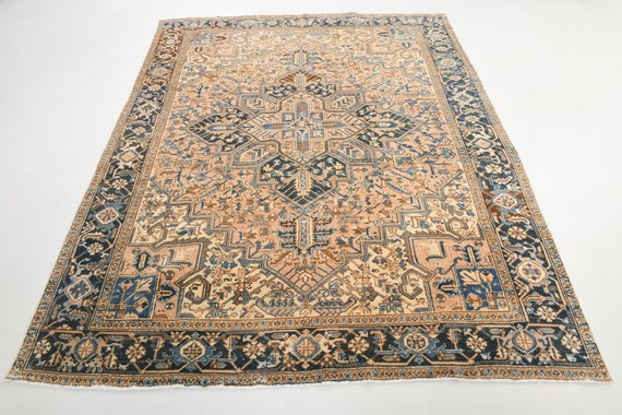 8x10 Oversize Persian Vintage Rug, Oversize Rug, Large Area Rug, Handmade Persian Rug, 8x10 Area Rug, Persian Rug 8x10, 60s Antique Vintage