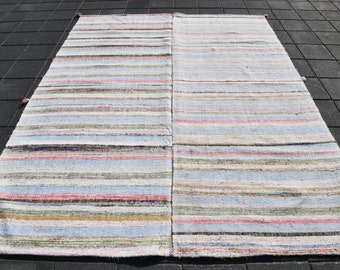 7x9 Eclectic Kilim Patchwork Rug, 7x9 Kilim Patchwork Rug, Handmade Patchwork Rug, Flatwevae Patchwork Rug, Vintage Kilim Patchwork, Turkey