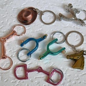 Equestrian key chains 6 pack