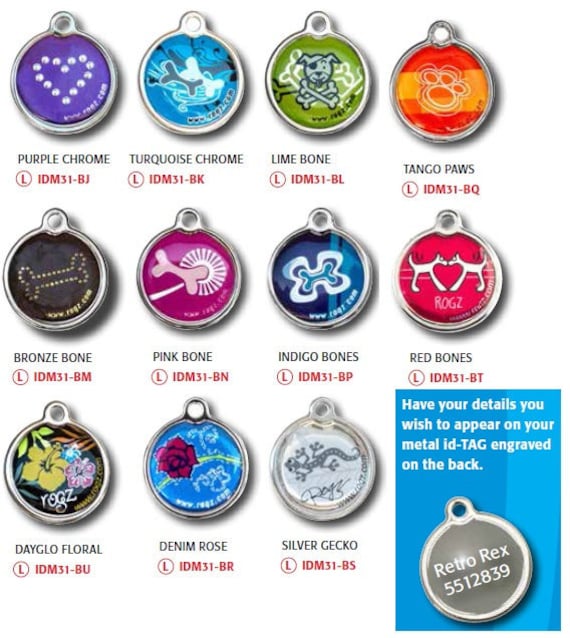 Rogz dog tags Clearance