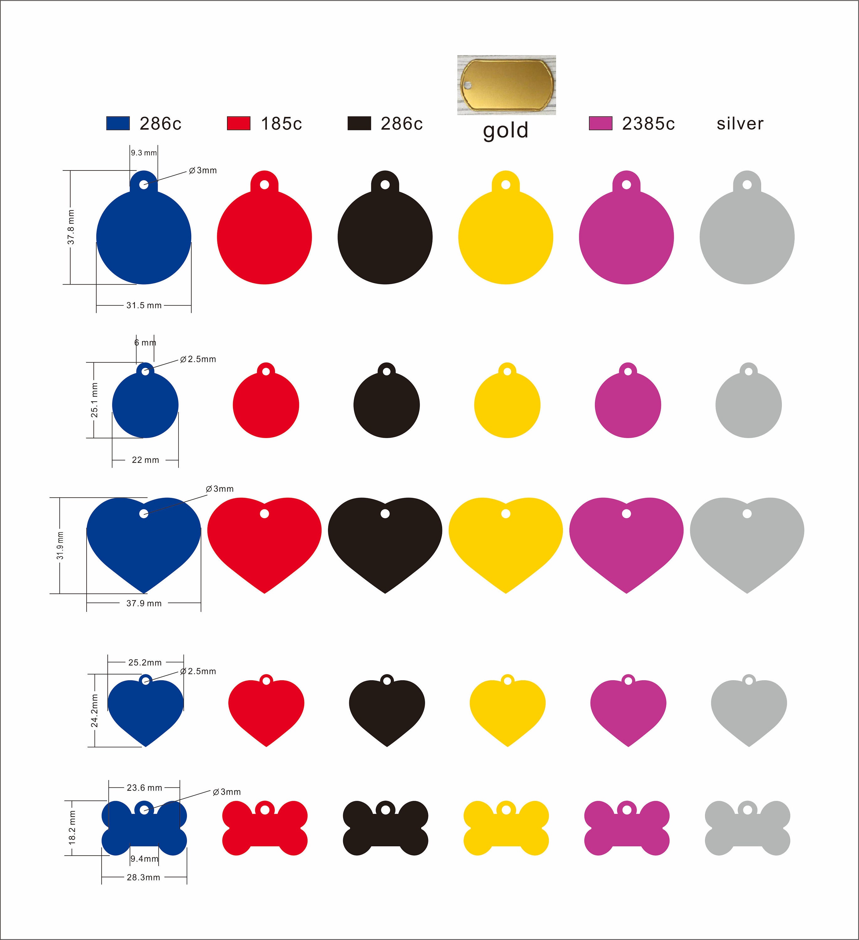 Wholesale dog hotsell tags suppliers