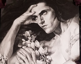 Todos los que amo están muertos -:- Peter Steele - Tipo O Negativo - Arte de fan - Bellas artes - 8.5x11