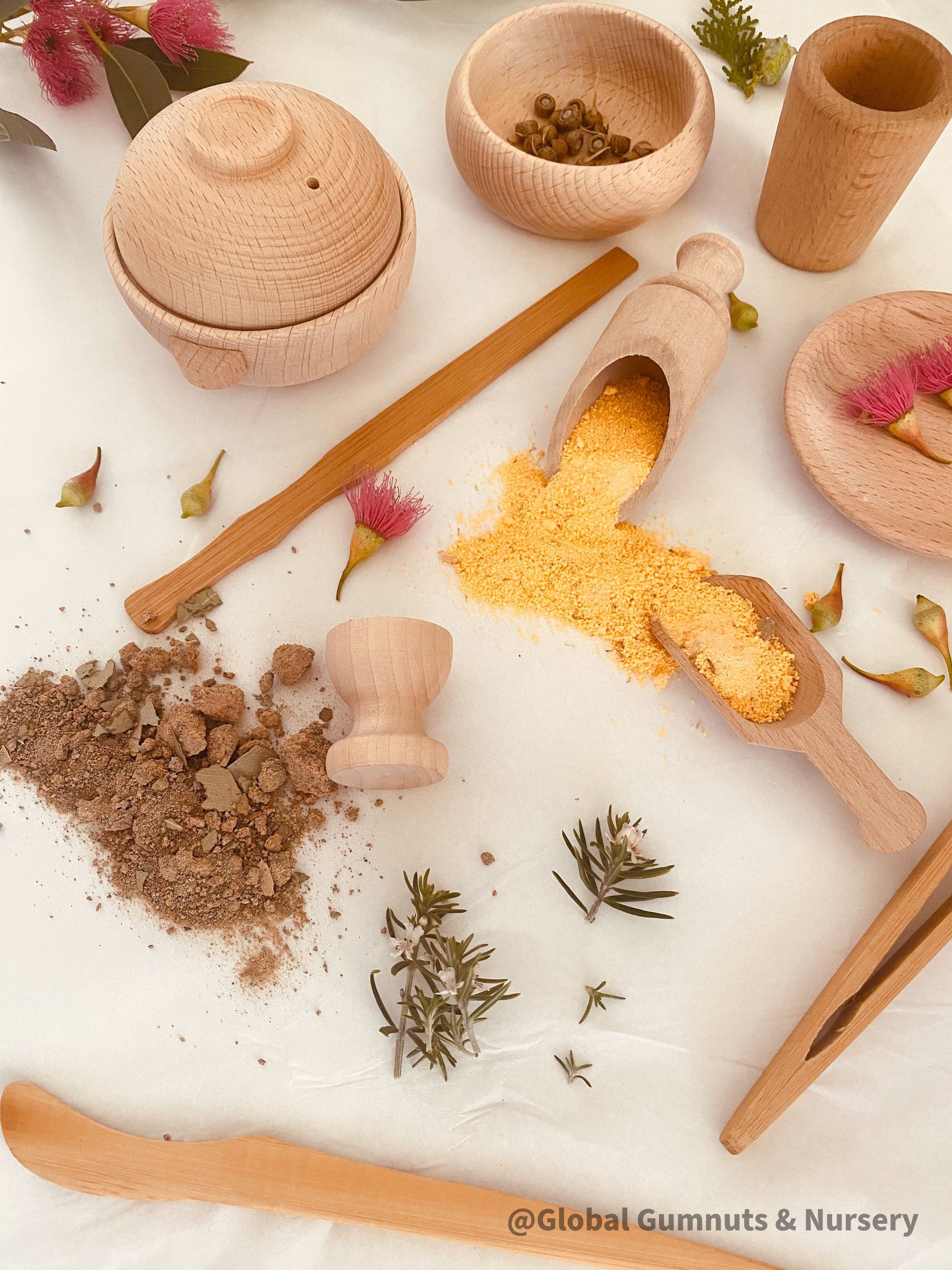 Potion Tool Kits Wooden Accessories Natural Toys Scoop Playset