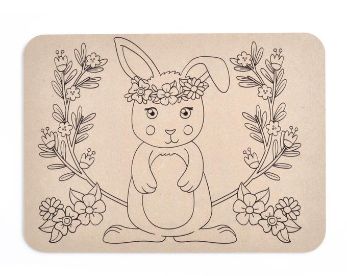 Playdough Boards | Mat | Rabbit