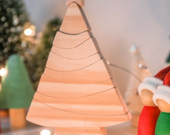 SMALL Natural Christmas Tree Wooden Stacker