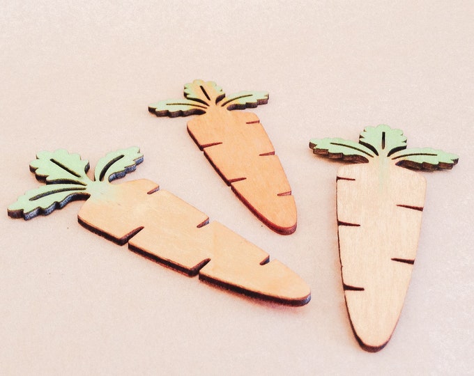 Wooden Carrots | Eco | Water Colours