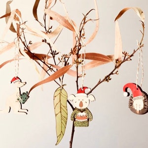 Australian Animal Christmas Ornaments Set of 4 image 1