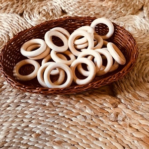 Wooden Rings 50mm | Round Shape | 5cm Diameter | DIY Wood Projects