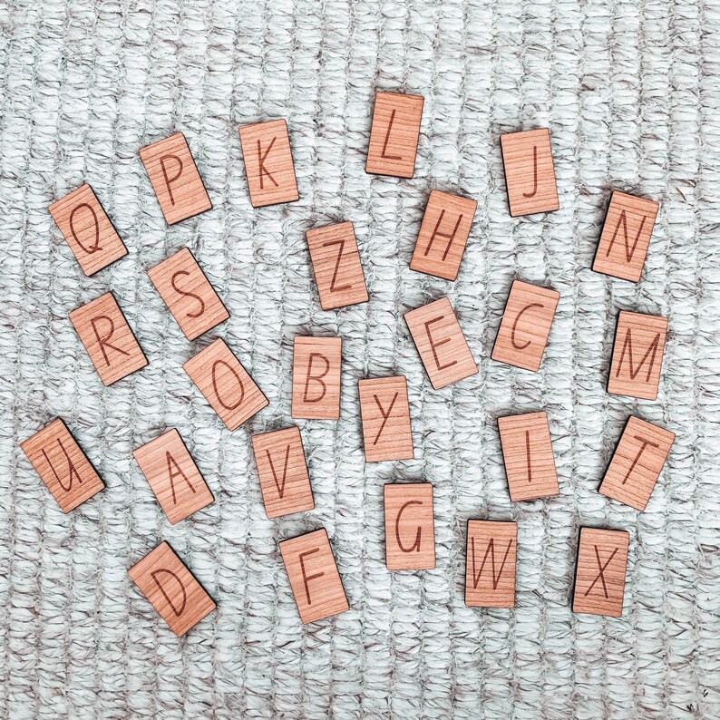 Numbers 0 20 wooden rectangle tiles number learning tools etsy