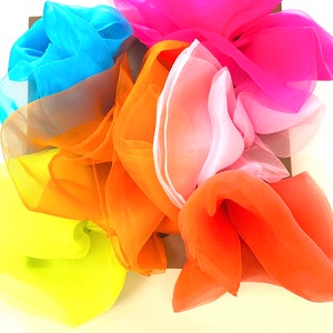 Bright Sensory Scarves Play Silks 6 Colour Set Scarf image 4