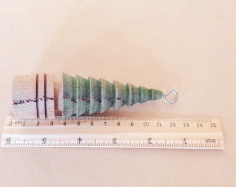 Vintage-Inspired Handcrafted Wood Turner Christmas Tree | Wooden with Hook