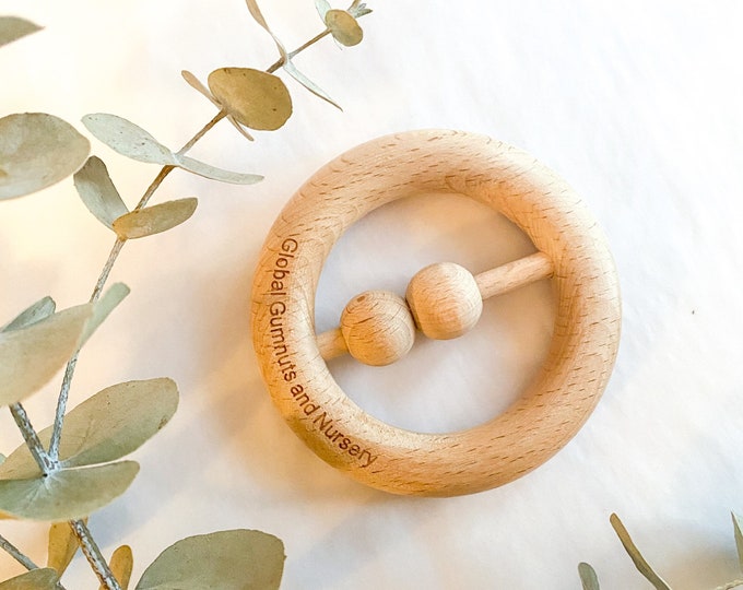 Natural Beech Wood Round Photography Prop