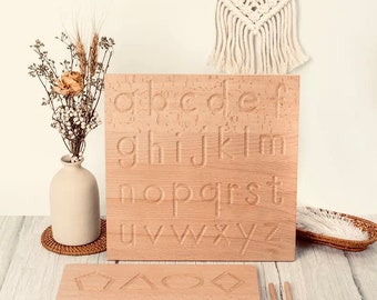 Wooden Tracing Boards | Numbers | Patterns | Letters