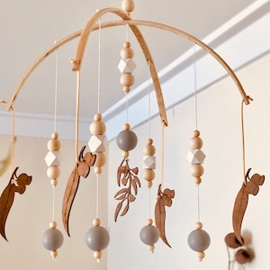 Australian Gumleaf Mobile | Australian Decor | AUSTRALIANA | Nursery Mobile | Gumnut Nature Inspired