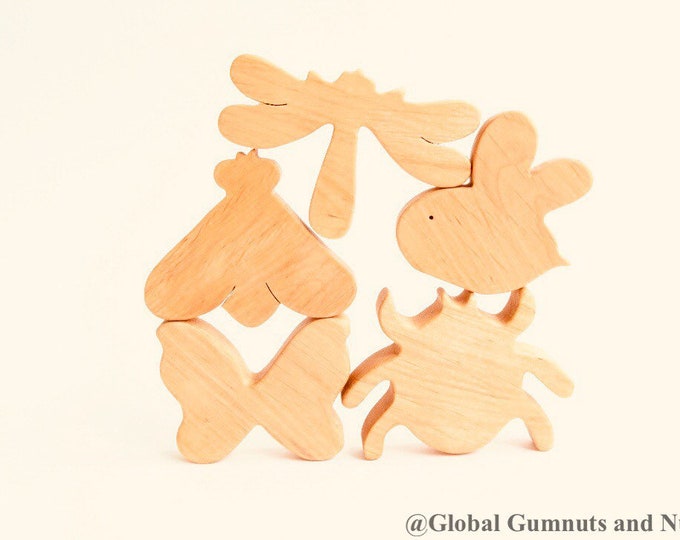 Wooden Insects | Animals, 5 piece Set