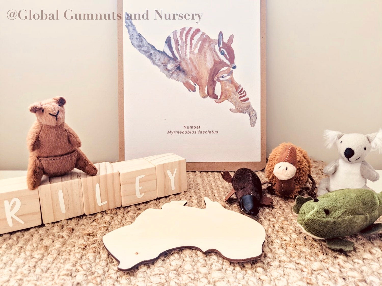 Australian VELVET Animal Finger Puppets