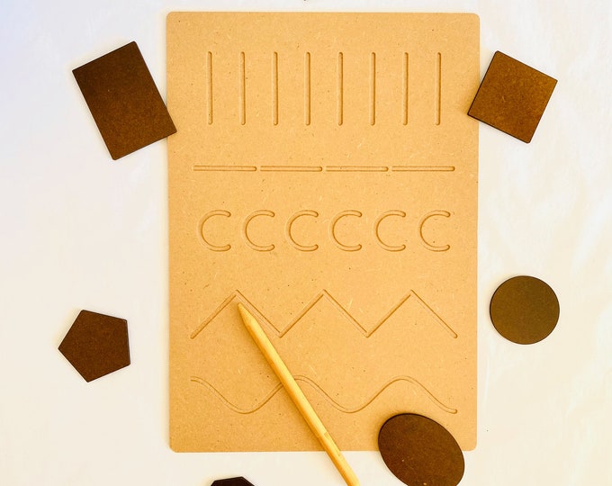 PATTERNS Tracing Board with Wooden Stylus | Peggy Lego Pre Writing Patterns | Wooden Tracing Boards | Patterns | TRACE