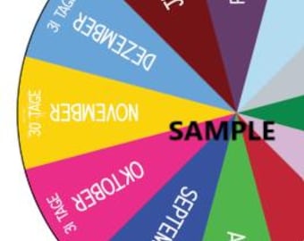 GERMAN Downloadable Months of the Year with 3-way viewer window | Interactive Learning Fun! | Spinner Dial | Teaching Educational Resource