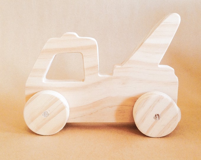 TOW Truck PUSH PULL Toy | Handmade Wood Tow Truck | Play Toy | Boys Toys | My First Car Gift | Vehicle Range