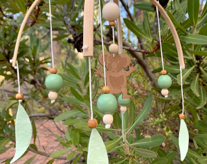 Koala Baby Mobiles | Wood and Felt |  HANDMADE | Nursery Decor | One of a Kind