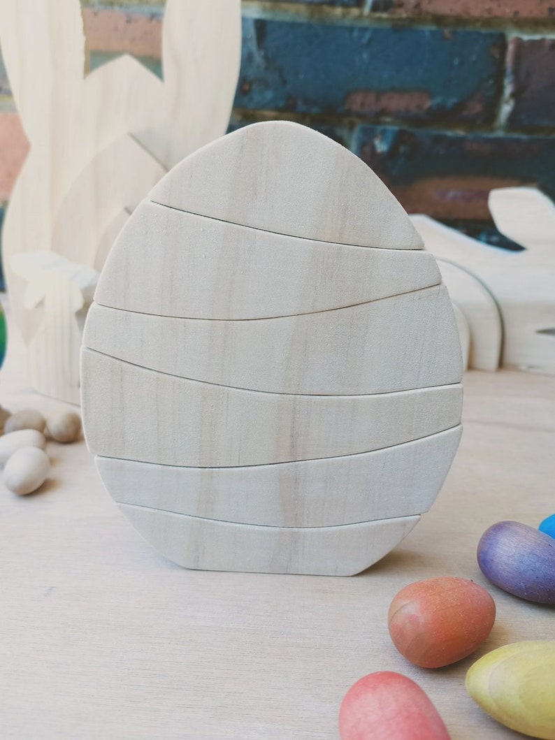 Rainbow Egg Wooden Stacker image 2