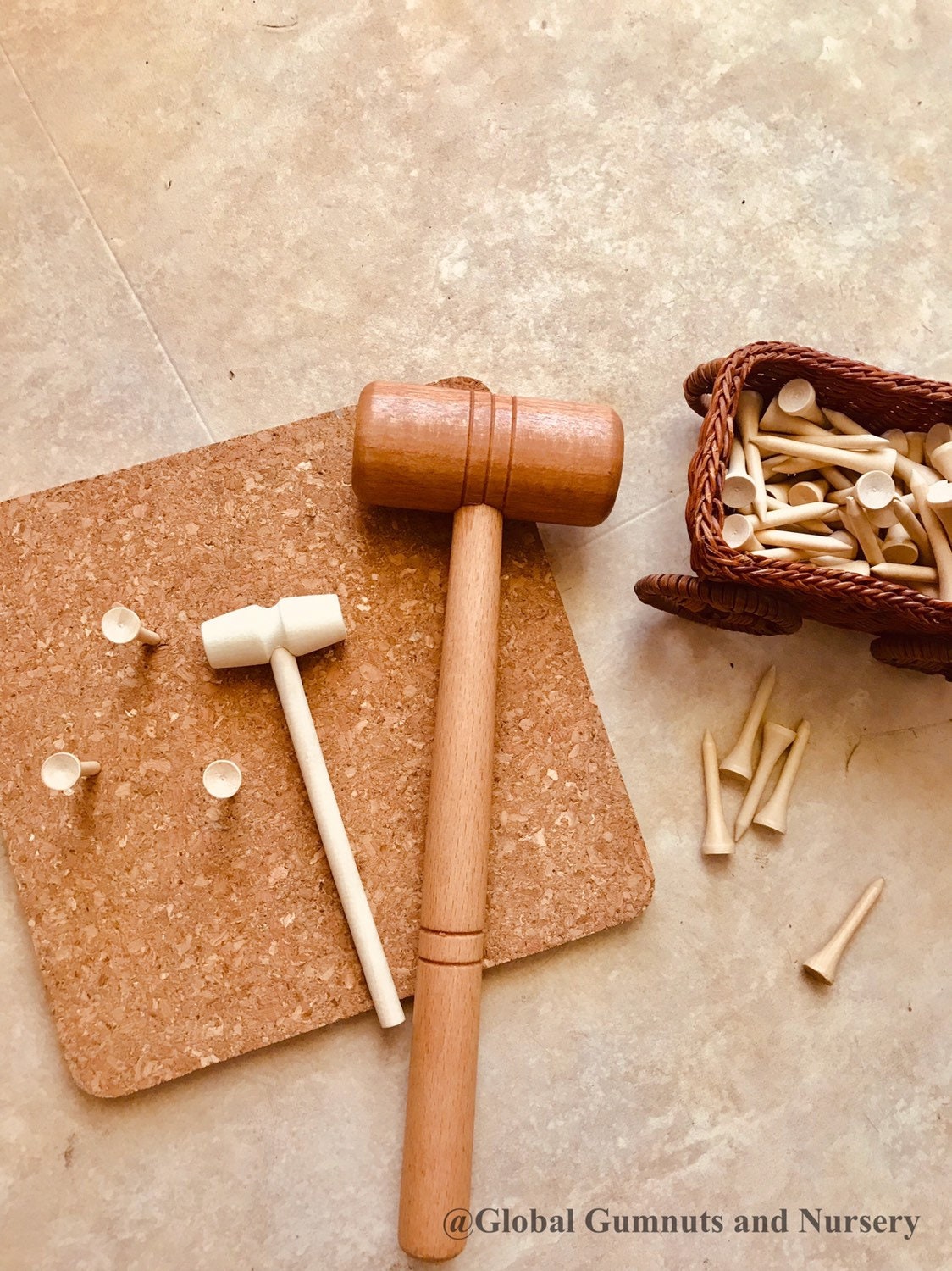 Small Wooden Nails 10 or 20 pcs