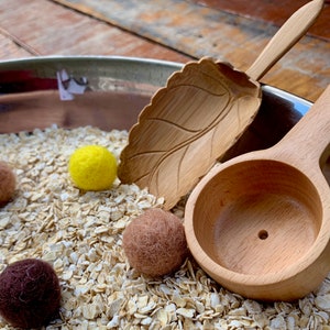 Natural Leaf Spoon Scoopers