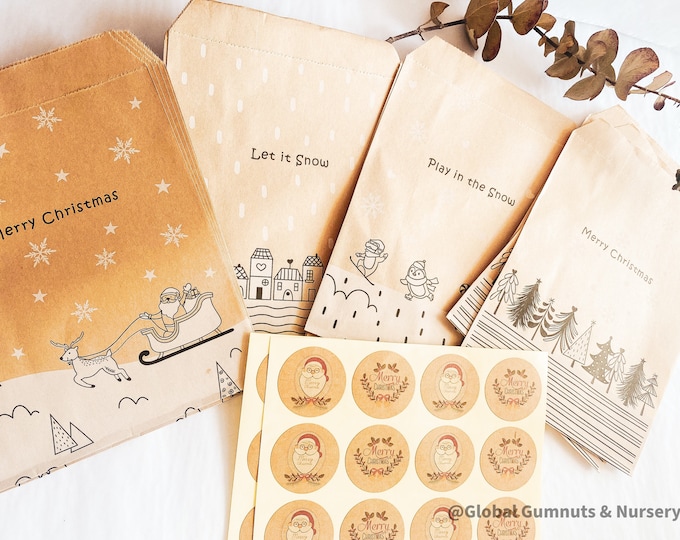 Paper ADVENT Calendar set | 24 pieces | DIY Christmas ADVENT calendar