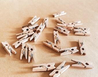 Mini Wooden Pegs | Clips | Advent Calendars