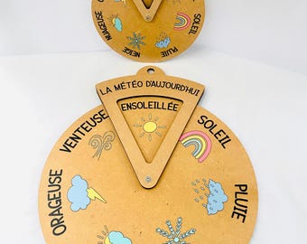 FRENCH Downloadable Teaching Resource - Daily Weather -Interactive Meteorological Learning!  Spinner Dial for Children | Teaching Resource