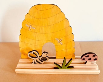 Bee Story Stage: Buzzing Adventure | Nature Scene | Beehive | Life Cycle