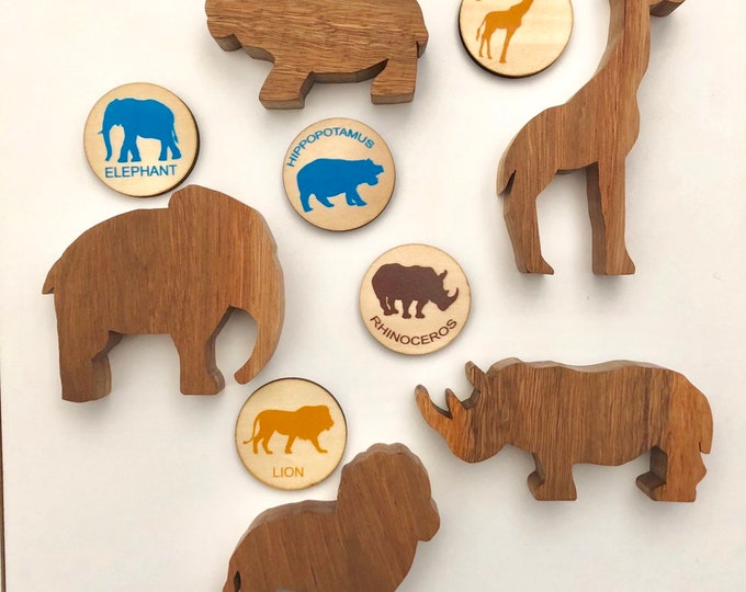 Matching Animal Game | Wooden Disc's