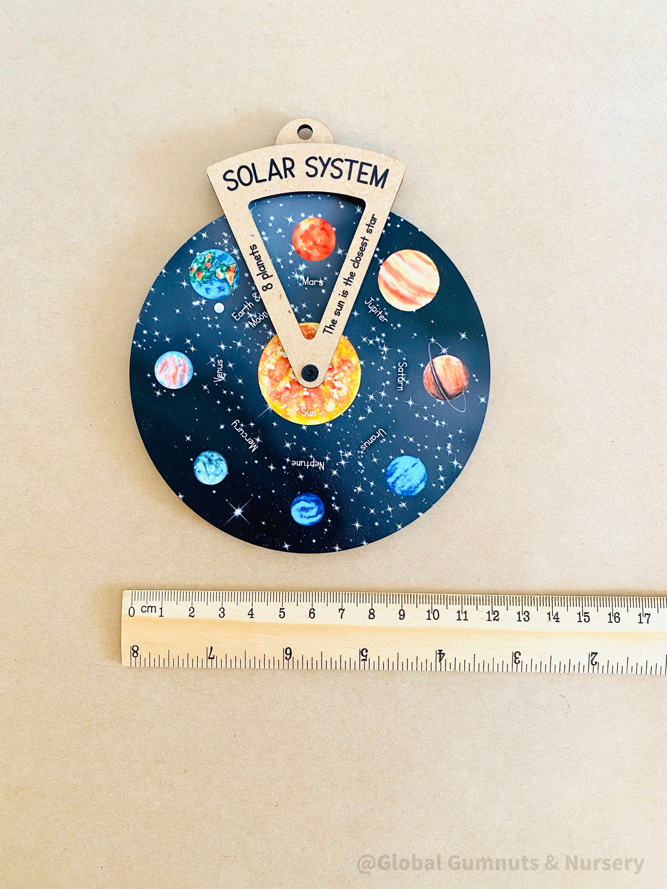 Planetary Spinner Solar System Planets Spinner Dial With Viewer Window - Explore the ...