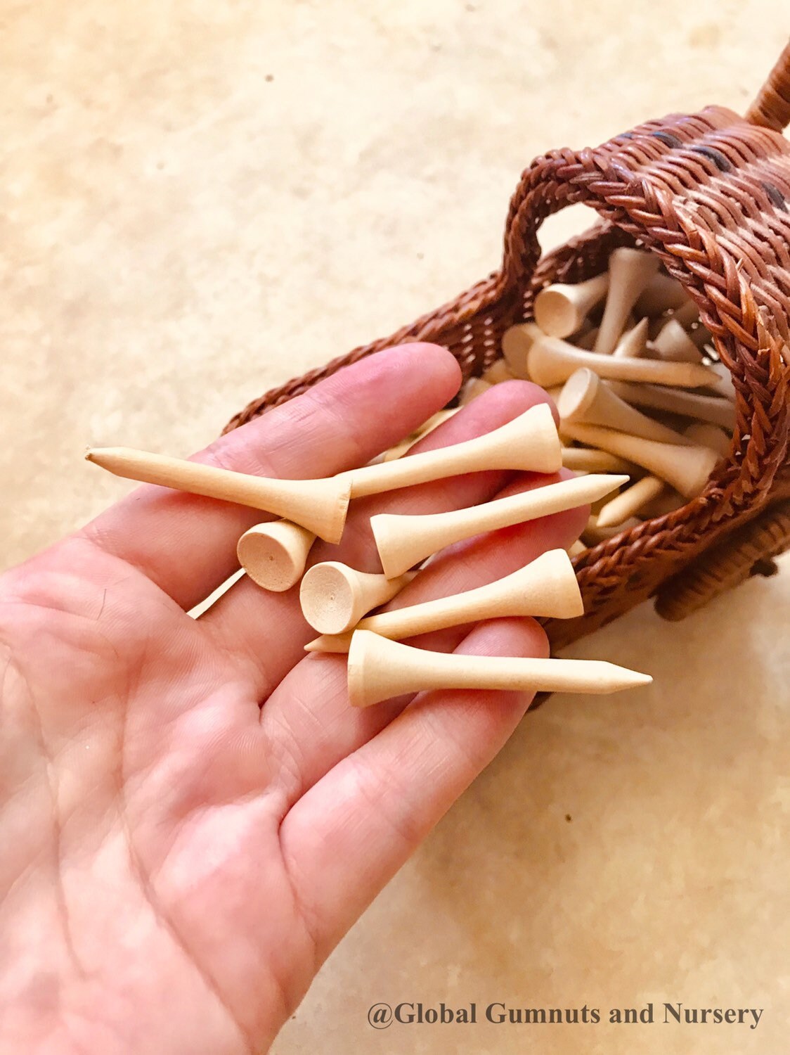 Small Wooden Nails 10 or 20 pcs