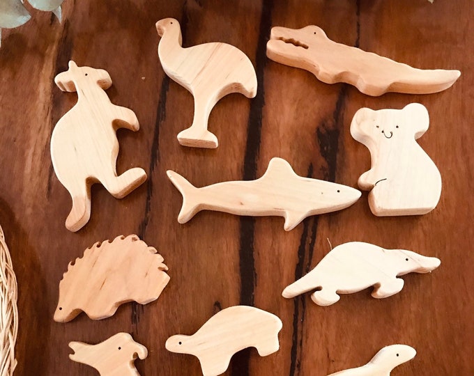 Australian Wood Animals | Australia 10 Set