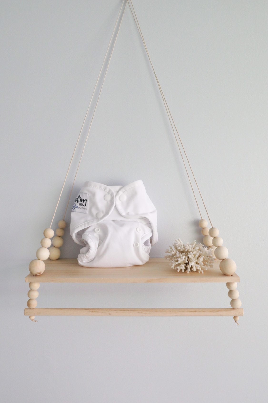 Shelf with hanging bar