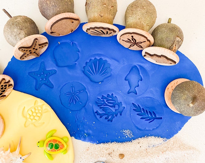 Gumnut Nature Stamps | Ocean Life Set | 8 pcs | Pattern Makers